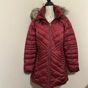 Land’s End Insulated Winter Jacket Maroon Large